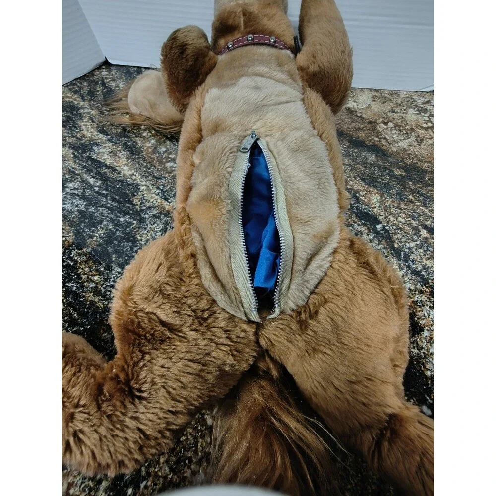 Vintage Radio Shack Plush Dog Stuffed Animal 1980s Retro Radio Dog